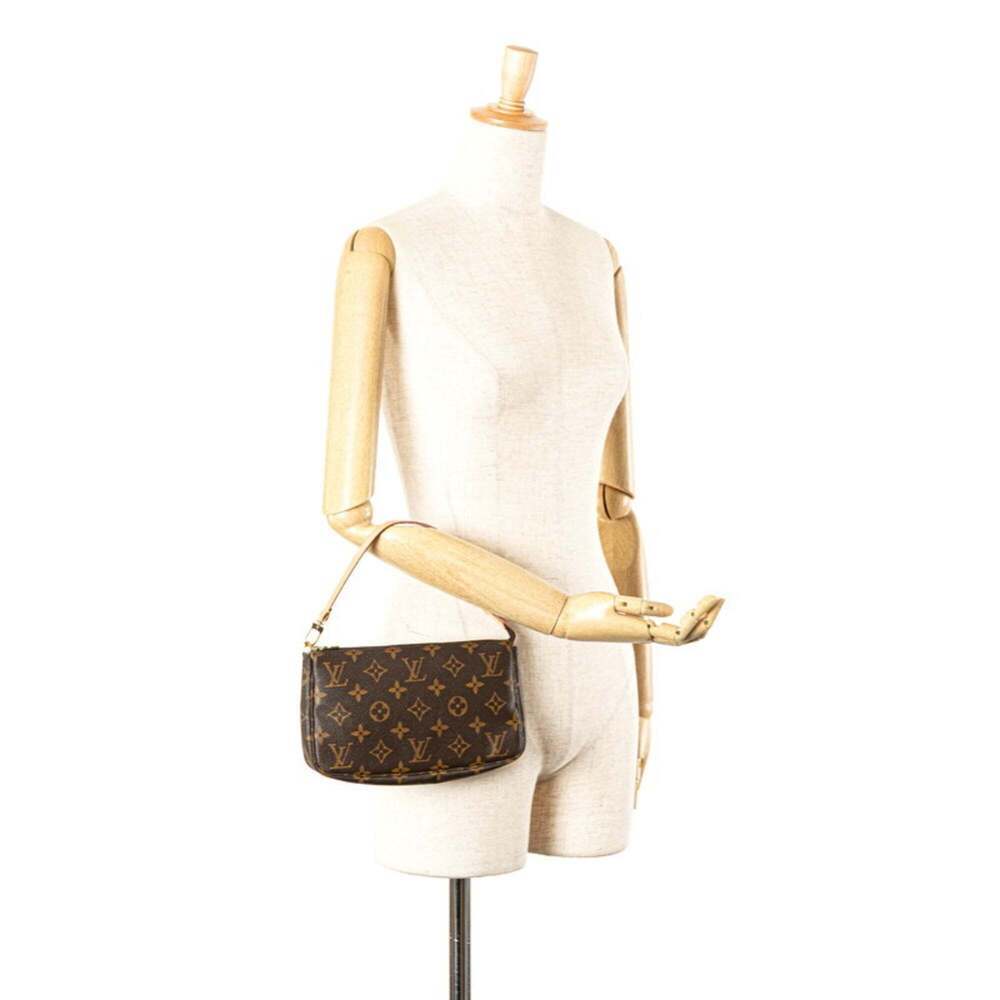 LOUIS VUITTON Brown Monogram Leather Pochette Mini Bag - Picture 12 of 12